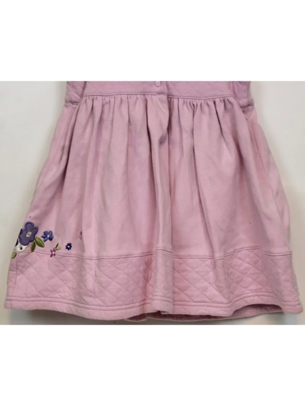 2001 Gymboree Sweet Chic 4pc Set 18-24m Lavender Dress Diaper Cover Tights Hat - Picture 8 of 16